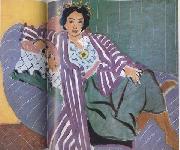 Henri Matisse Small Odalisque in a Violet Dress (mk35) oil painting on canvas